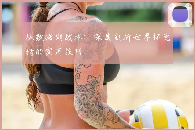 从数据到战术：深度剖析世界杯竞猜的实用技巧