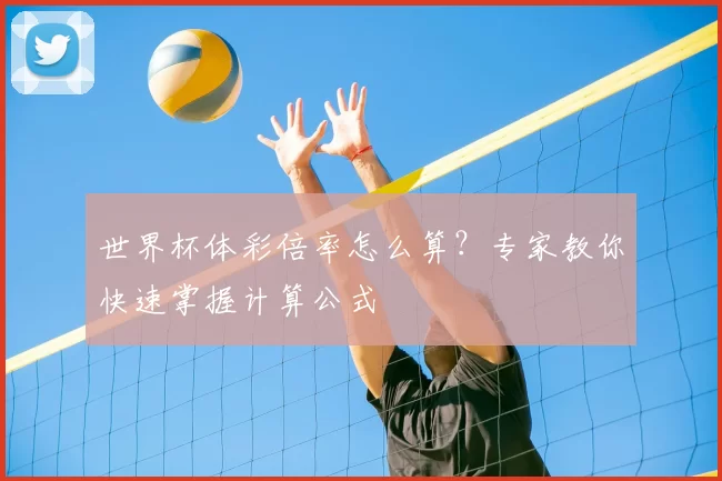 世界杯体彩倍率怎么算?专家教你快速掌握计算公式