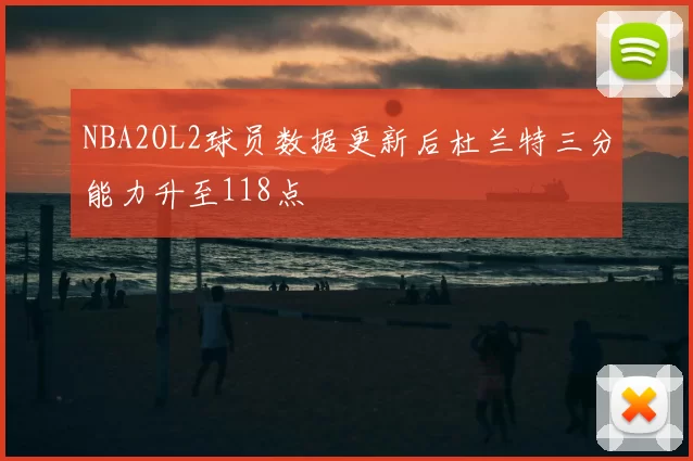 NBA2OL2球员数据更新后杜兰特三分能力升至118点